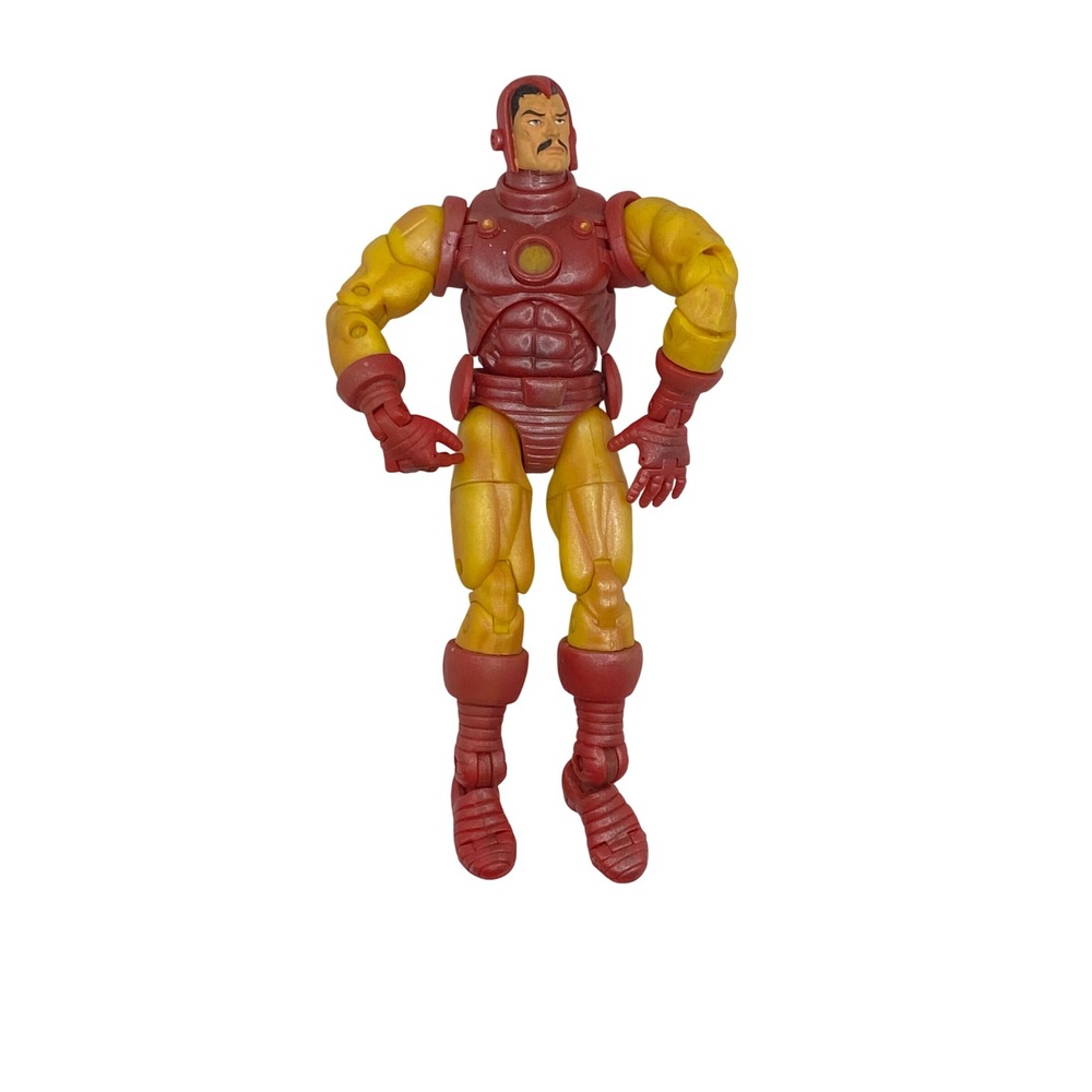 Vintage 2002 Marvel Legends Iron Man Retro‎ Armor 6 Inch Action Figure Toy Biz